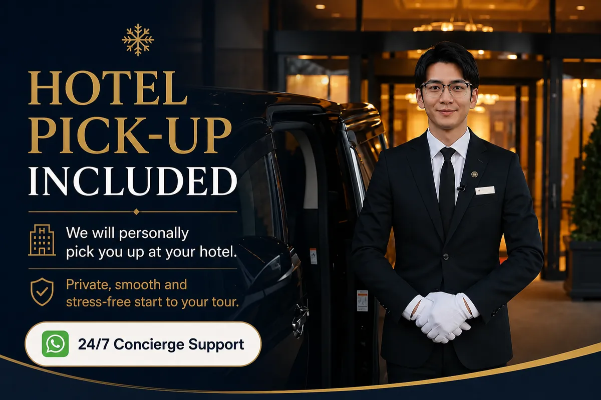 Private hotel pickup service in Hokkaido