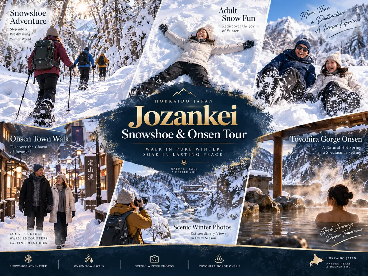 Jozankei Snowshoe & Onsen Tour