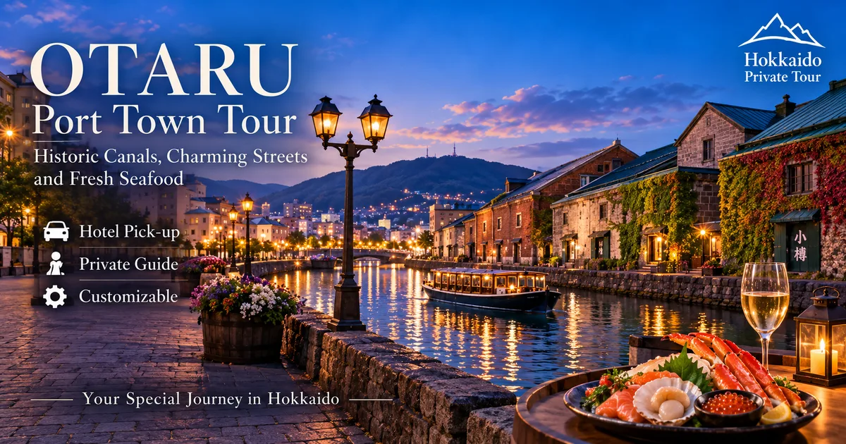 Otaru Private Canal, Gourmet & Scenic Tour private tour in Hokkaido