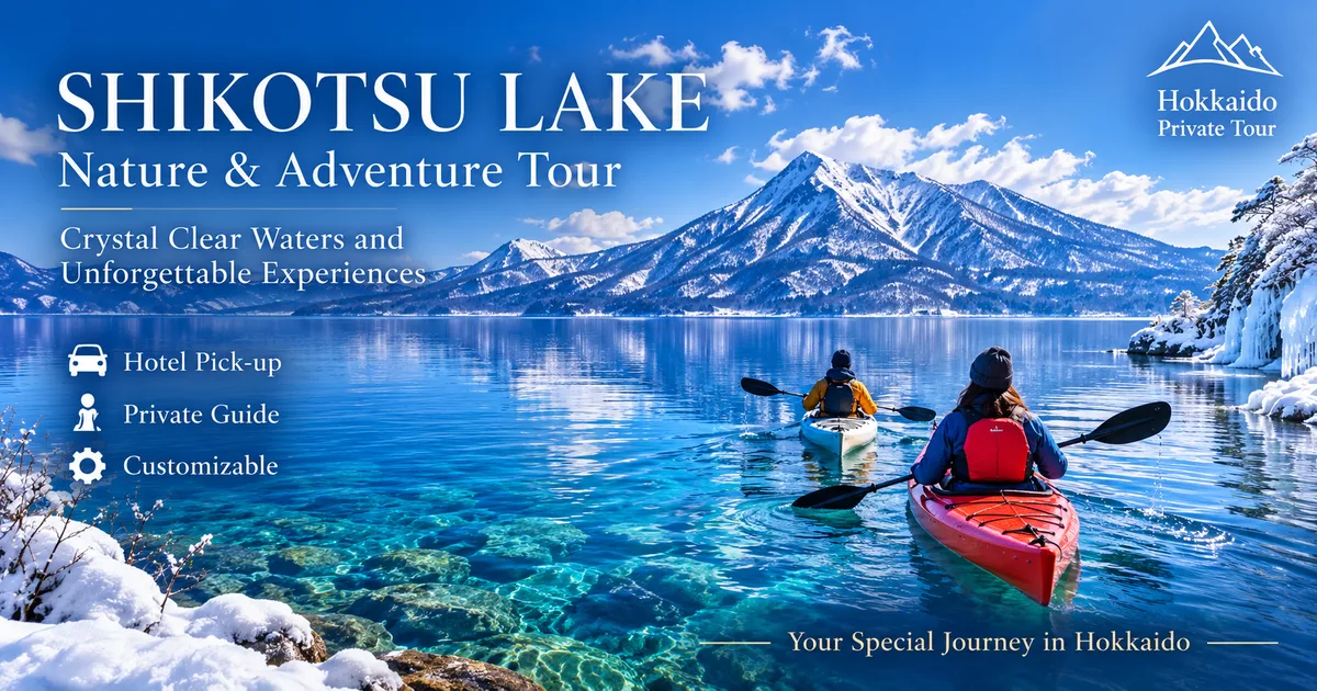 Lake Shikotsu Crystal Kayak Experience private tour in Hokkaido